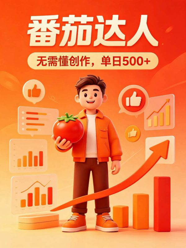番茄小说达人全自动变现，普通人轻松日入500+-玻哥网络技术工作室