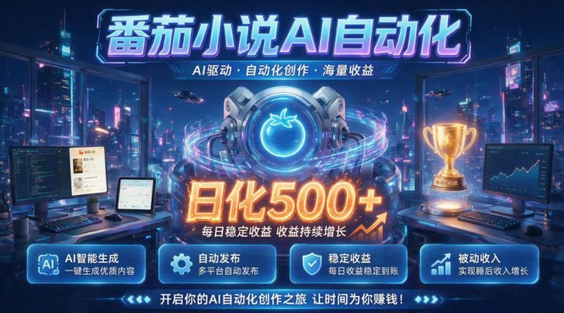 小白可做番茄AI，居家轻创业，每日稳赚500➕，普通人低门槛轻松线上增收【揭秘】-玻哥网络技术工作室