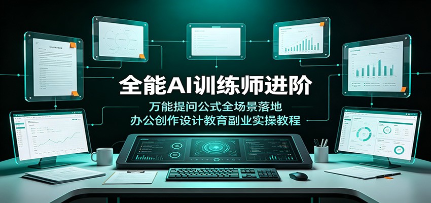图片[1]-全能AI训练师进阶：万能提问公式全场景落地，办公创作设计教育副业实操教程-玻哥网络技术工作室