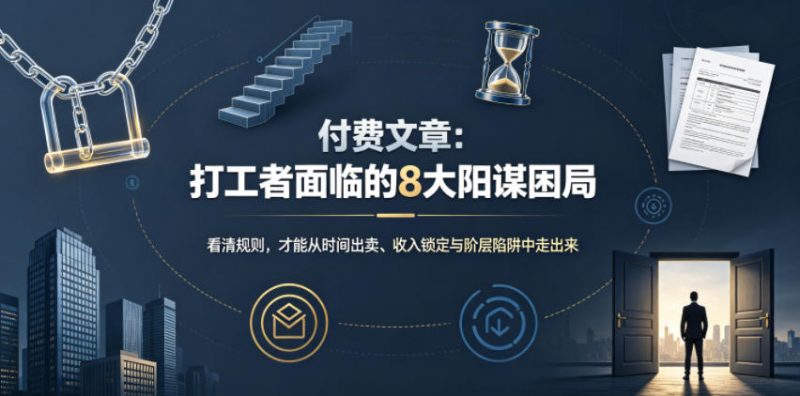付费文章：打工者面临的8大阳谋困局-玻哥网络技术工作室