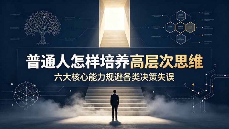 付费文章：普通人怎样培养高层次思维，六大核心能力规避各类决策失误-玻哥网络技术工作室