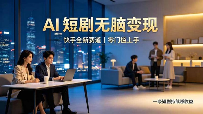 别乱找副业了，快手 AI 短剧零门槛长久被动增收-玻哥网络技术工作室