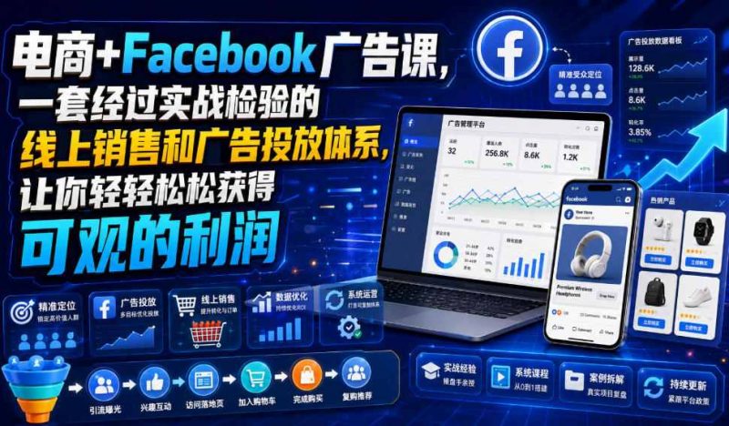 电商+Facebook广告课，一套经过实战检验的线上销售和广告投放体系，让你轻轻松松获得可观的利润【原创双语字幕】-玻哥网络技术工作室