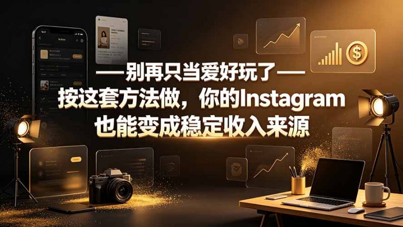 别再只当爱好玩了——按这套方法做，你的Instagram也能变成稳定收入来源-玻哥网络技术工作室