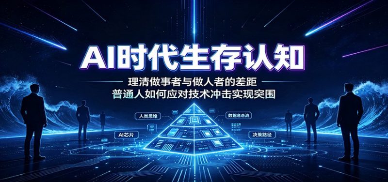 AI时代生存认知：理清做事者与做人者的差距，普通人如何应对技术冲击实现突围-玻哥网络技术工作室