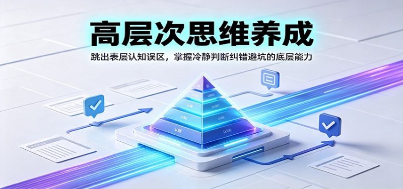 高层次思维养成：跳出表层认知误区，掌握冷静判断纠错避坑的底层能力-玻哥网络技术工作室