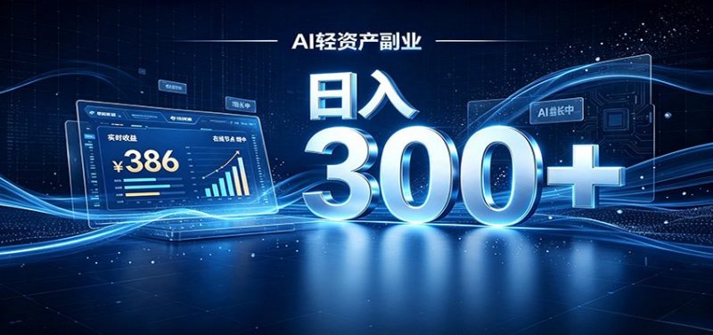 2026 AI轻资产风口，Token中转站小白可入局，日入300+-玻哥网络技术工作室