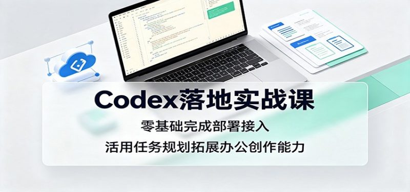 Codex落地实战课：零基础完成部署接入，活用任务规划拓展办公创作能力-玻哥网络技术工作室