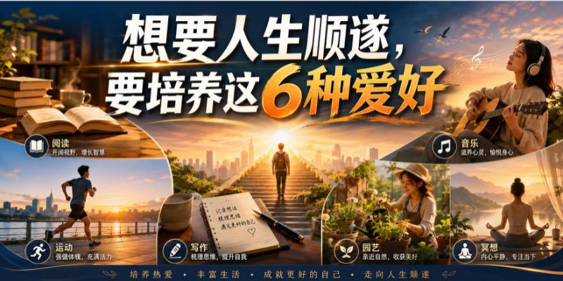 公众号付费文章：想要人生顺遂，要培养这6种爱好-玻哥网络技术工作室