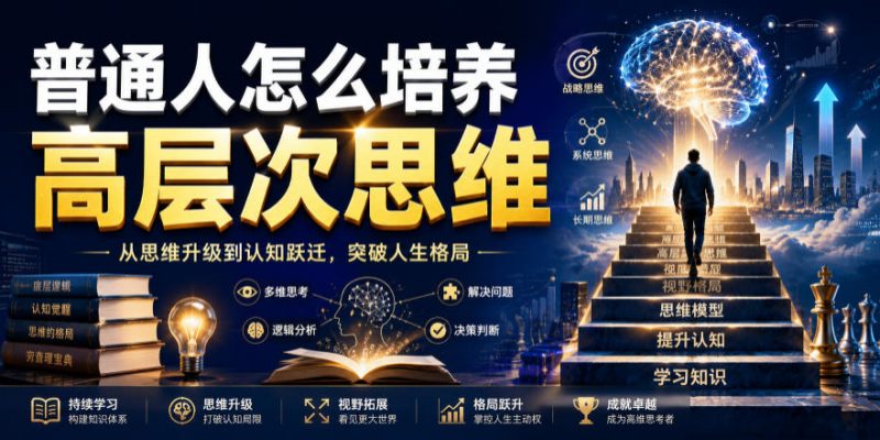 公众号付费文章：普通人怎么培养高层次思维-玻哥网络技术工作室
