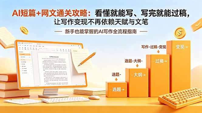 AI短篇+网文通关攻略-更新：看懂就能写、写完就能过稿，让写作变现不再依赖天赋与文笔-玻哥网络技术工作室