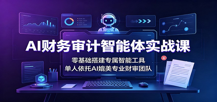 图片[1]-AI财务审计智能体实战课：零基础搭建专属智能工具，单人依托AI媲美专业财审团队-玻哥网络技术工作室