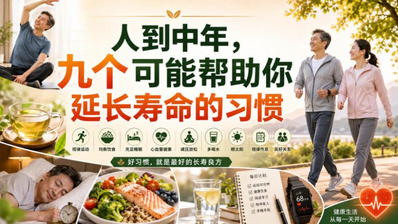 付费文章：人到中年，九个可能帮助你延长寿命的习惯-玻哥网络技术工作室