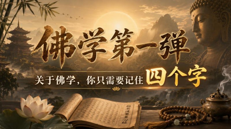 付费文章：佛学第一弹，关于佛学，你只需要记住四个字-玻哥网络技术工作室