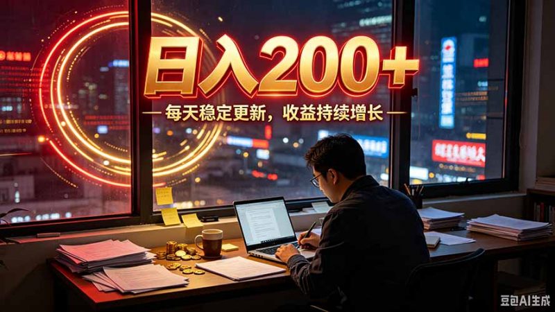 番茄达人变现新玩法，全自动运行 每日300+-玻哥网络技术工作室
