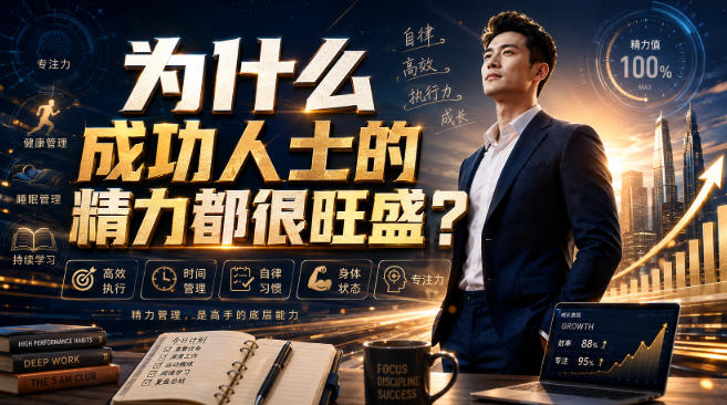付费文章：为什么成功人士的精力都很旺盛？-玻哥网络技术工作室
