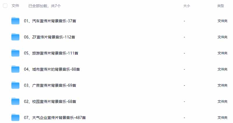 图片[3]-某宝付费购买，常用6G音效合集！970+首宣传片背景音乐，无版权可商用大气素材，分类清晰，高质量内容-玻哥网络技术工作室