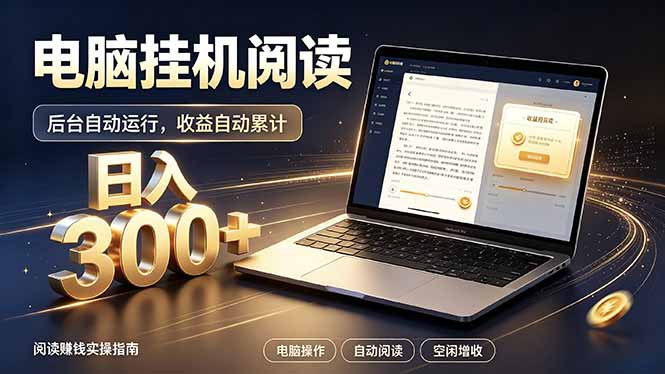 看小说也有收益？自动化流程，轻松日入300+-玻哥网络技术工作室