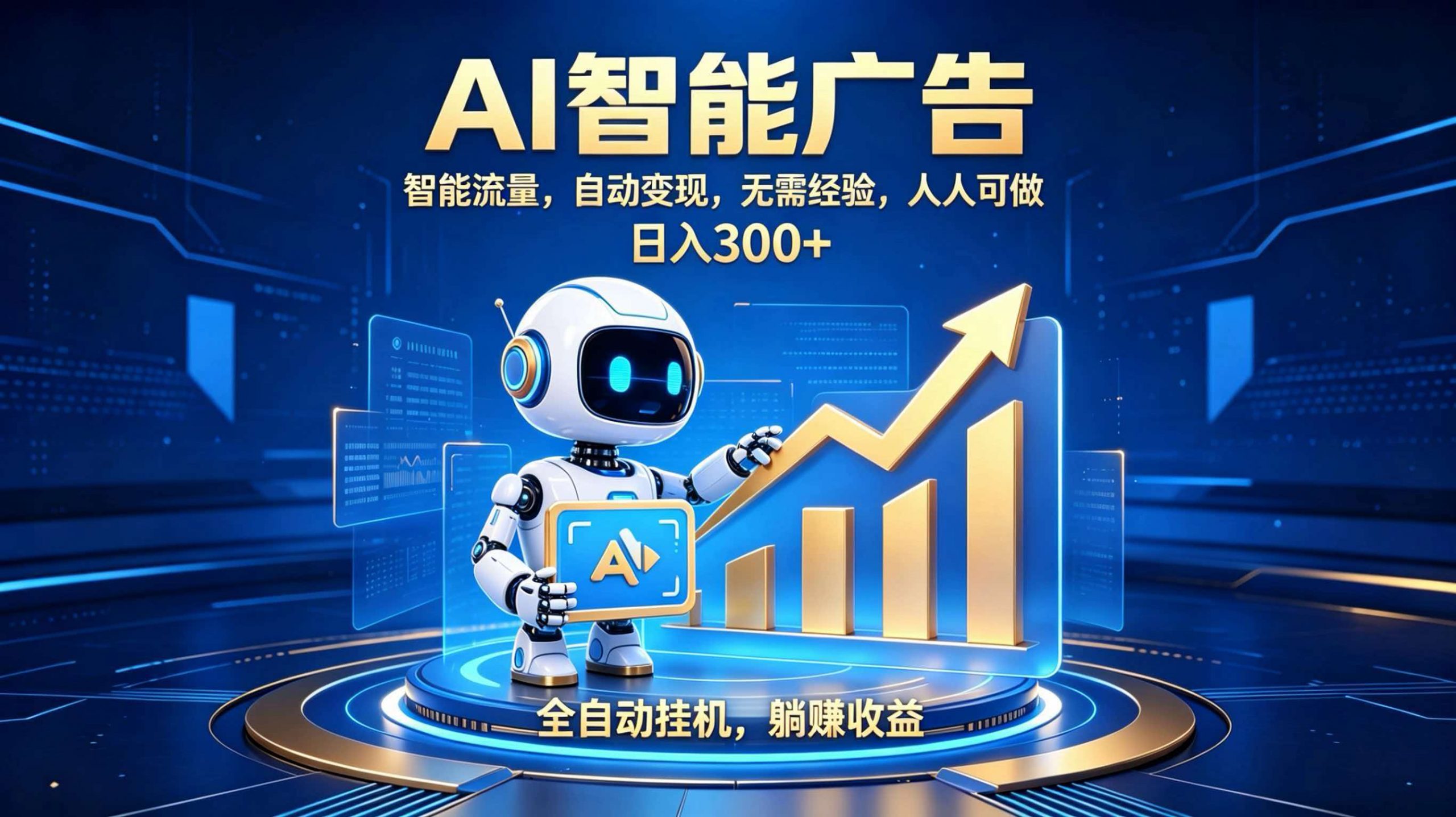 轻资产新赛道，全自动AI广告，打造持续收益-玻哥网络技术工作室