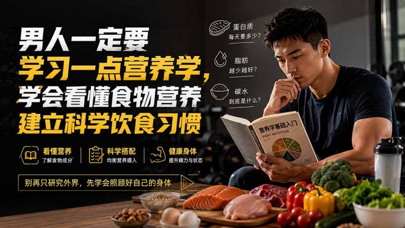 付费文章：男人一定要学习一点营养学，学会看懂食物营养建立科学饮食习惯-玻哥网络技术工作室