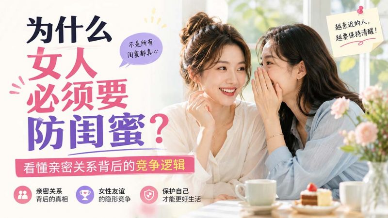 付费文章：为什么女人必须要防闺蜜？看懂亲密关系背后的竞争逻辑-玻哥网络技术工作室