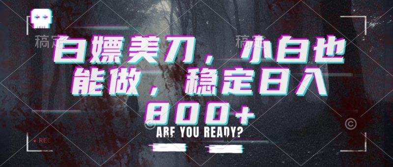 白嫖美刀，小白也能做，稳定日入800+-玻哥网络技术工作室
