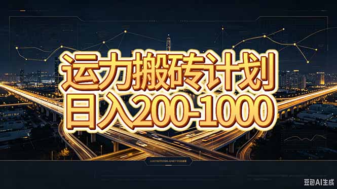 运力搬砖，风口项目。当日收益稳定200-1000。 每天仅需一小时，新人轻松上手。-玻哥网络技术工作室