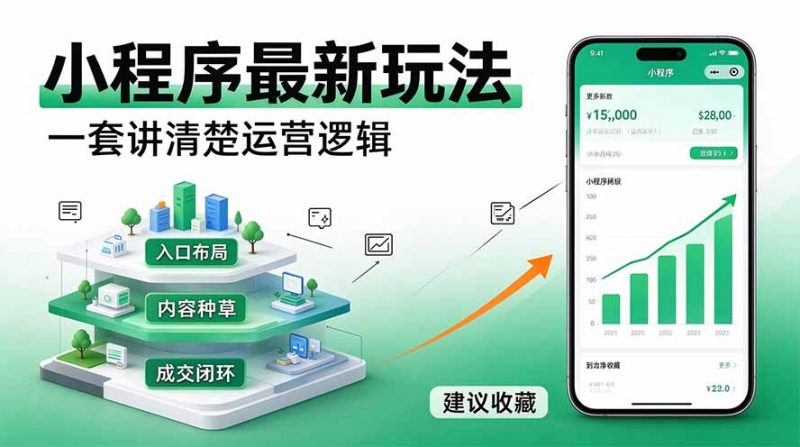 微信小程序最新玩法   四种收益来源，单日收入400+-玻哥网络技术工作室