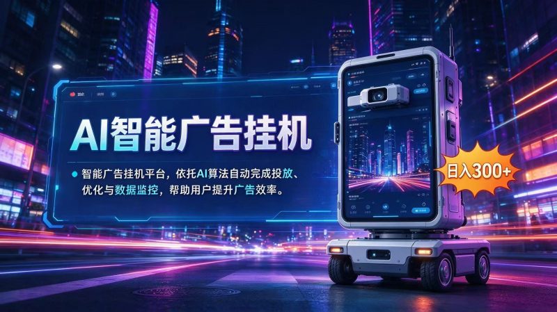 AI 智能广告挂机｜AI 自动运行，轻松托管广告任务-玻哥网络技术工作室